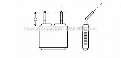 AVA QUALITY COOLING ol6113 -  Теплообменник, отопление салона